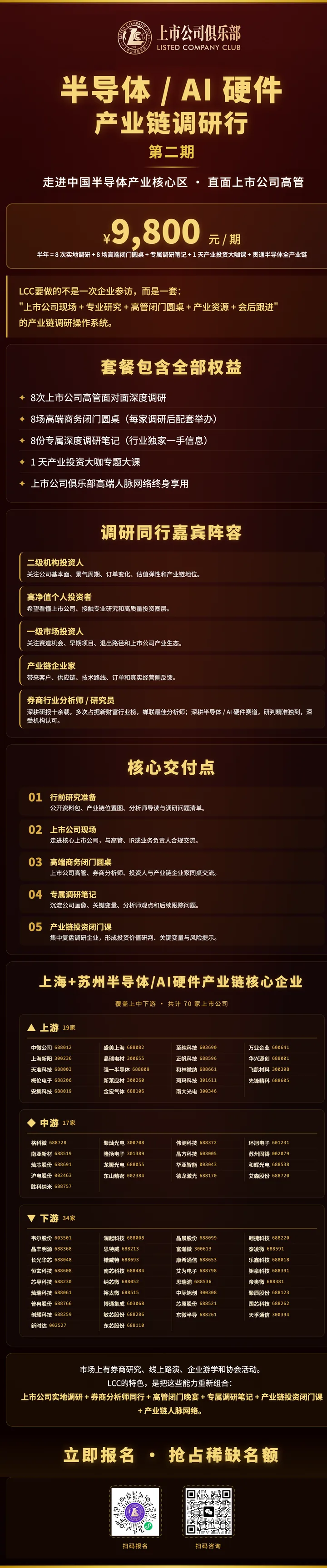 半导体AI硬件产业链调研行第二期招募海报